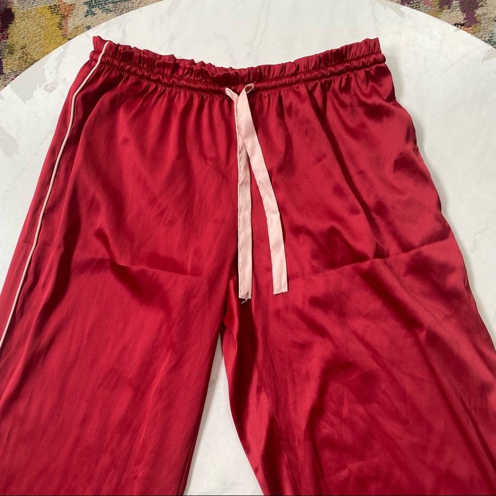 🍄4 Items 25$🍄 Victoria’s Secret Pajama Bottom Pants - Red - SMALL - Picture 2 of 7